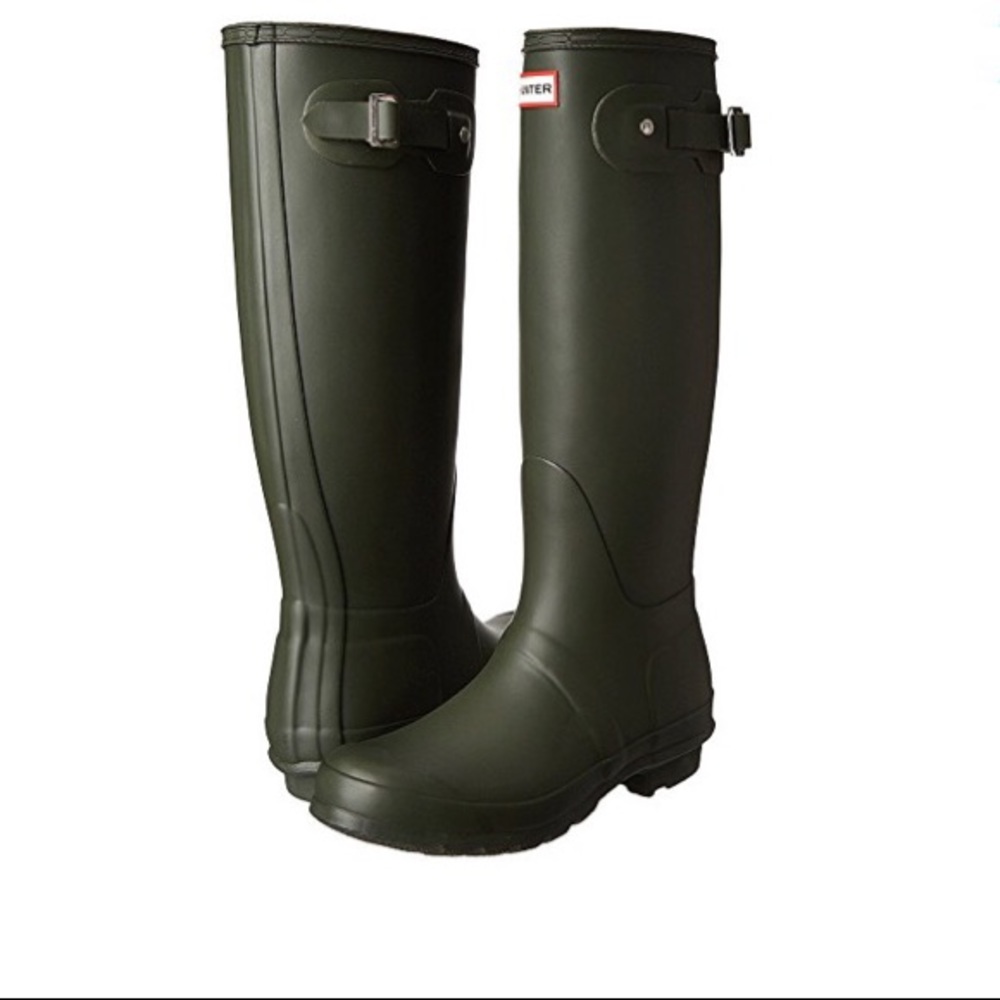 Dark Olive Hunter Original Tall Boot- Size 8F/Eu39